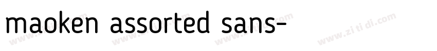 maoken assorted sans字体转换